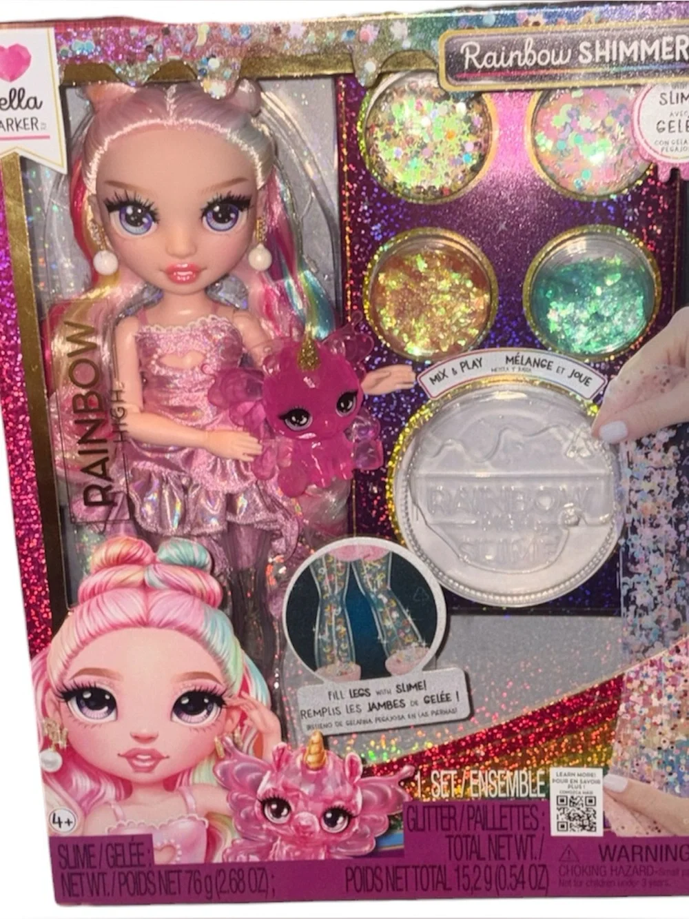Rainbow High Rainbow Shimmers with Slime - Bella, Pink 11
